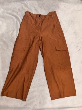 lululemon athletica Rust-Tone Cargo Wide-Leg Pants, size 28/medium